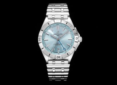 Breitling Chronomat Automatic GMT 40MM Etc. 2836 Movement Light Blue Watch